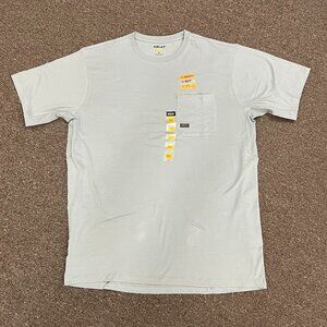 Ariat Mens Rebar Workman Short Sleeve T-Shirt in Size XLT- Limestone